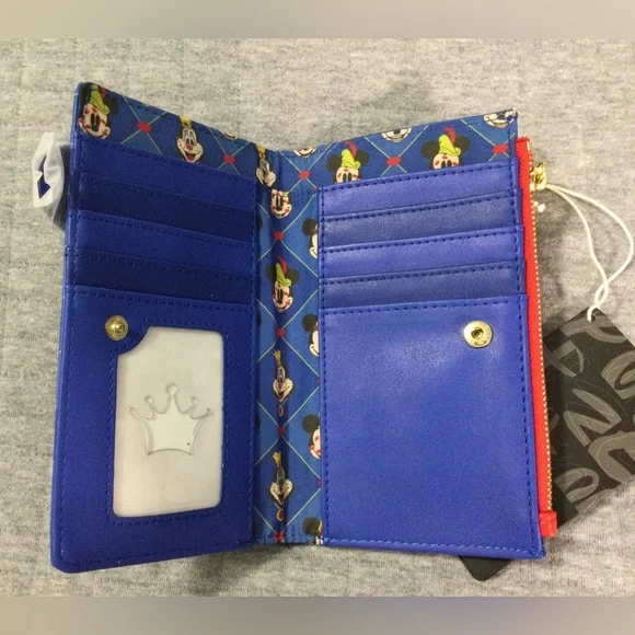 Loungefly Brave Little Tailor Mickey and Minnie Mouse Flap Wallet - Picture 3 of 9